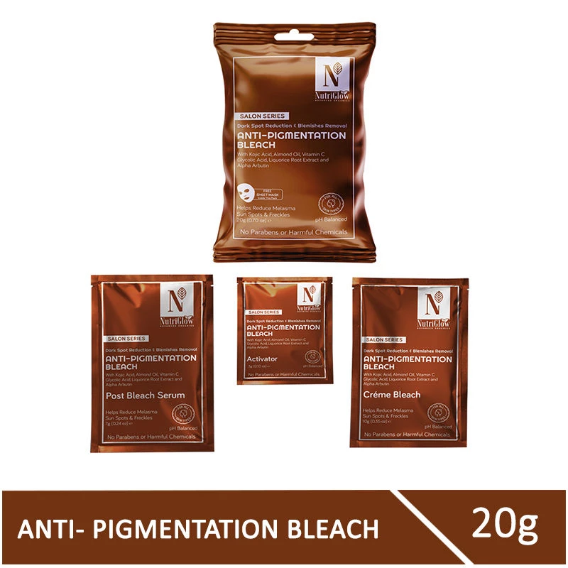 NutriGlow Advanced Organics Anti-Pigmentation Bleach, 20 g-1.webp